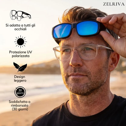 Sovraocchiali da sole polarizzati UOMO